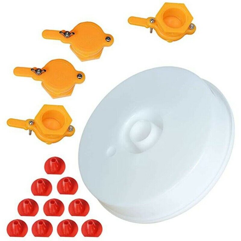 4X(Beekeeping Supplies,Beekeeping Tools Kit Include 1 Pcs Bee Feeder & Hone6)