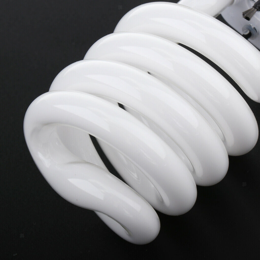 2x E27 Bulbs Photography Spiral Light Bulb For Home Bedroom Shop Street