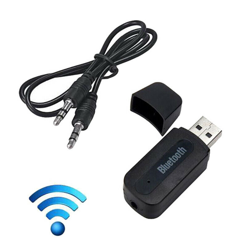 3.5mm Jack Usb Bluetooth Aux Wireless Car Audio Receiver A2DP Music Recei iZ KX