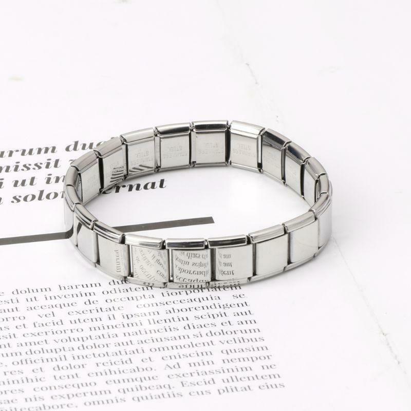 Stainless Steel Elastic Stretch Chain Link Wristbands Bracelets Fashion Jewelry