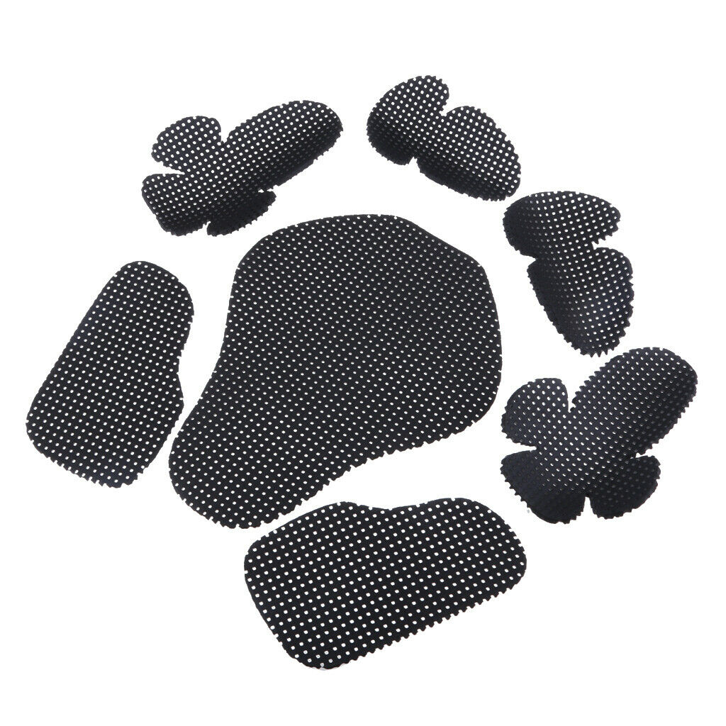 2X 7Pcs Motorcycle Elbow Shoulder Protection Pads Body Protectors Racing Armour