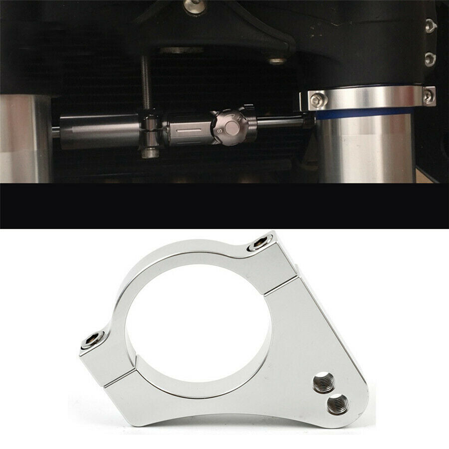 Motorcycle 43mm Aluminium Steering Damper Fork Bracket Reduce Lever Vibration