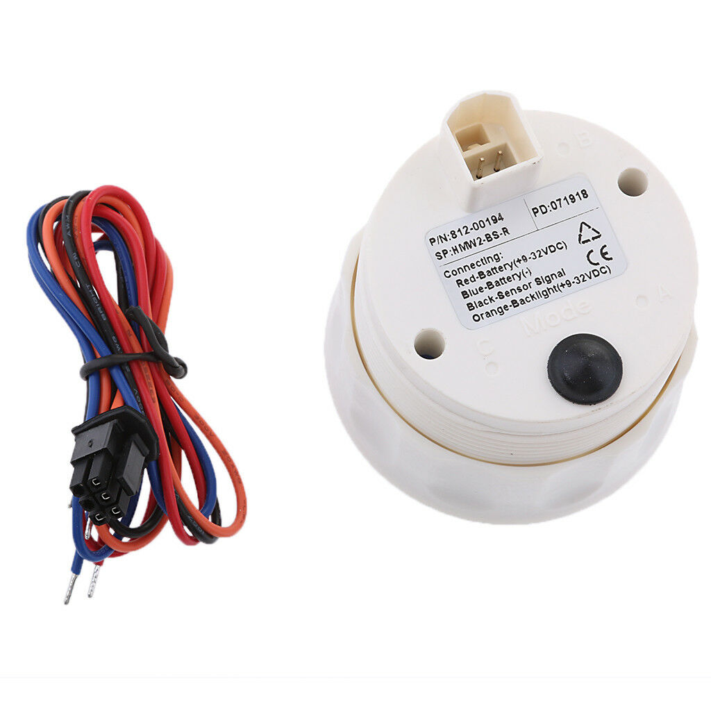 52mm Boat Marine Electric 0-190Î© 9-32V Water Tank Level Gauge Black Dial