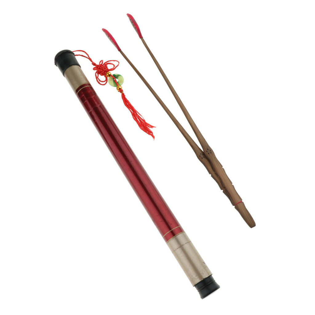 1 Pair Chinese Dulcimer Hammer Beater with Case Organiser