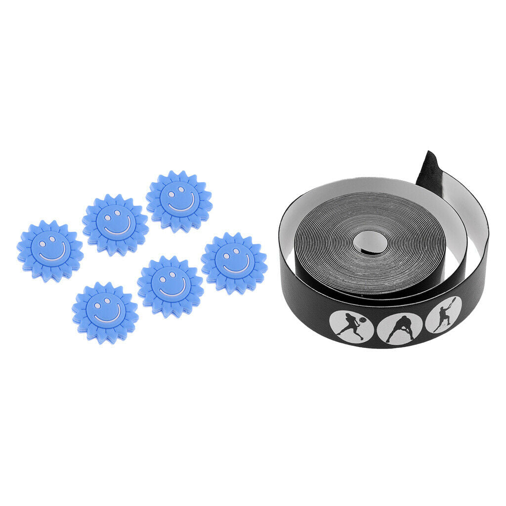Racket Head Frame Guard with Shock Absorber  Damper