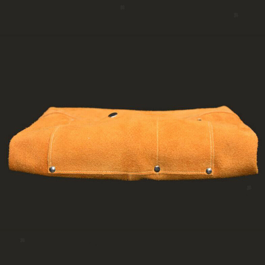 Welding Apron Soldering Protective Clothing Thick Welding Bib with Pocket