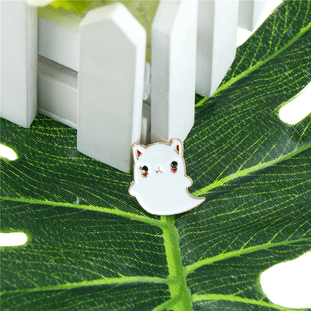 1pc Animal Enamel cartoon Cat Ghost pins brooches badge pin Jewelry Access.l8