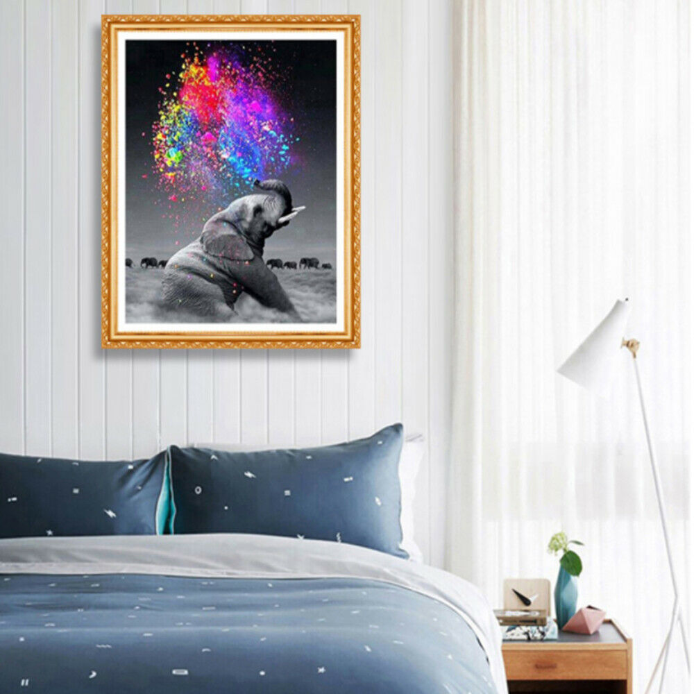 Elephant Full Drill DIY Diamond Painting Art Home Decor Embroidery Kits Gift