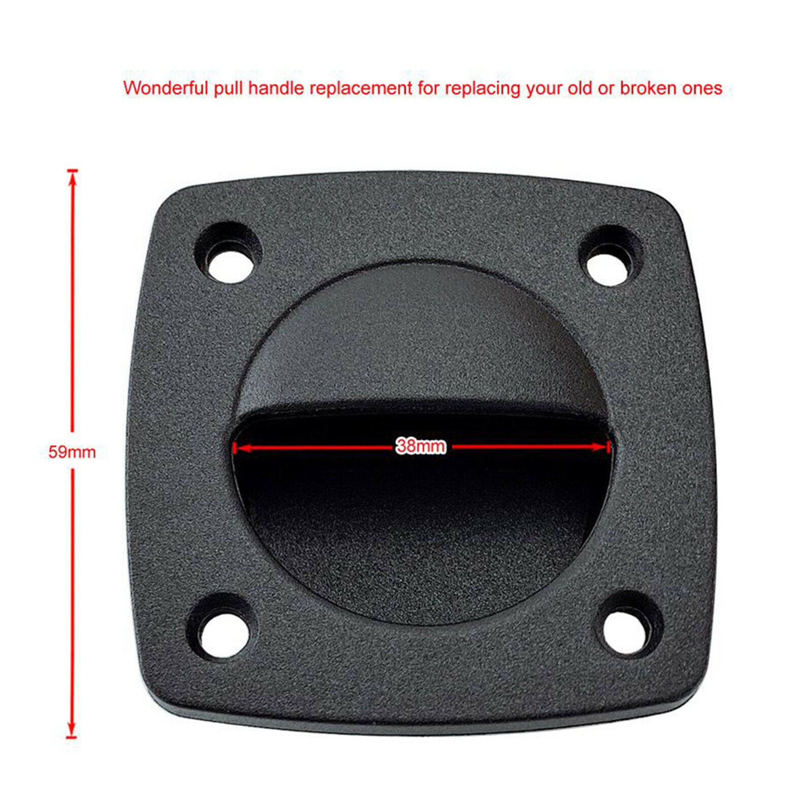 Marine Boat Yacht Nylon Flush Pull Locker Hatch Pull Handle Drawer Sliding Door