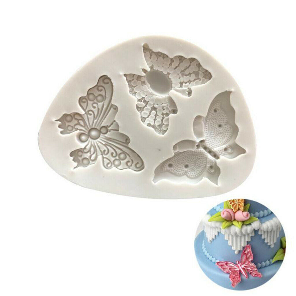 Butterfly Shape Silicone Molds Fondant Cake Decorating Tools Candy Clay Mold