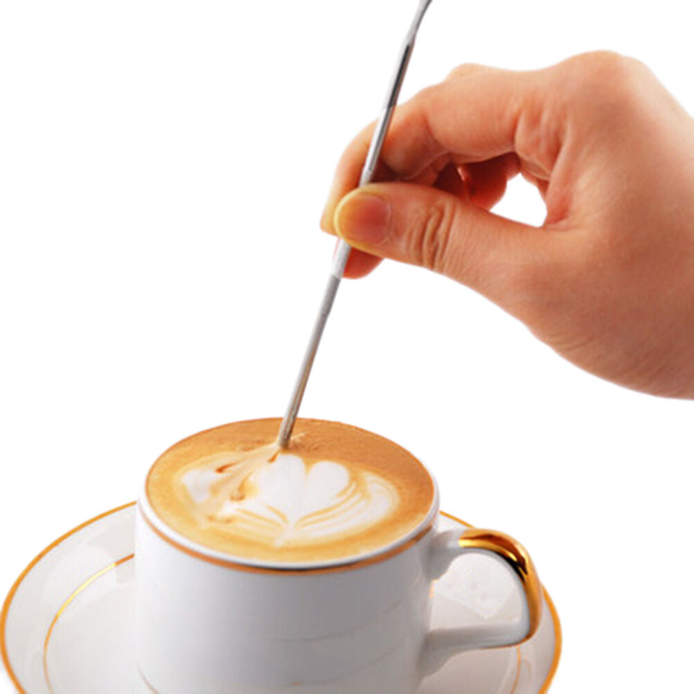 Stainless Steel Fancy Stitch Coffee Latte Art Needle Hook Home Kitchen Too.l8