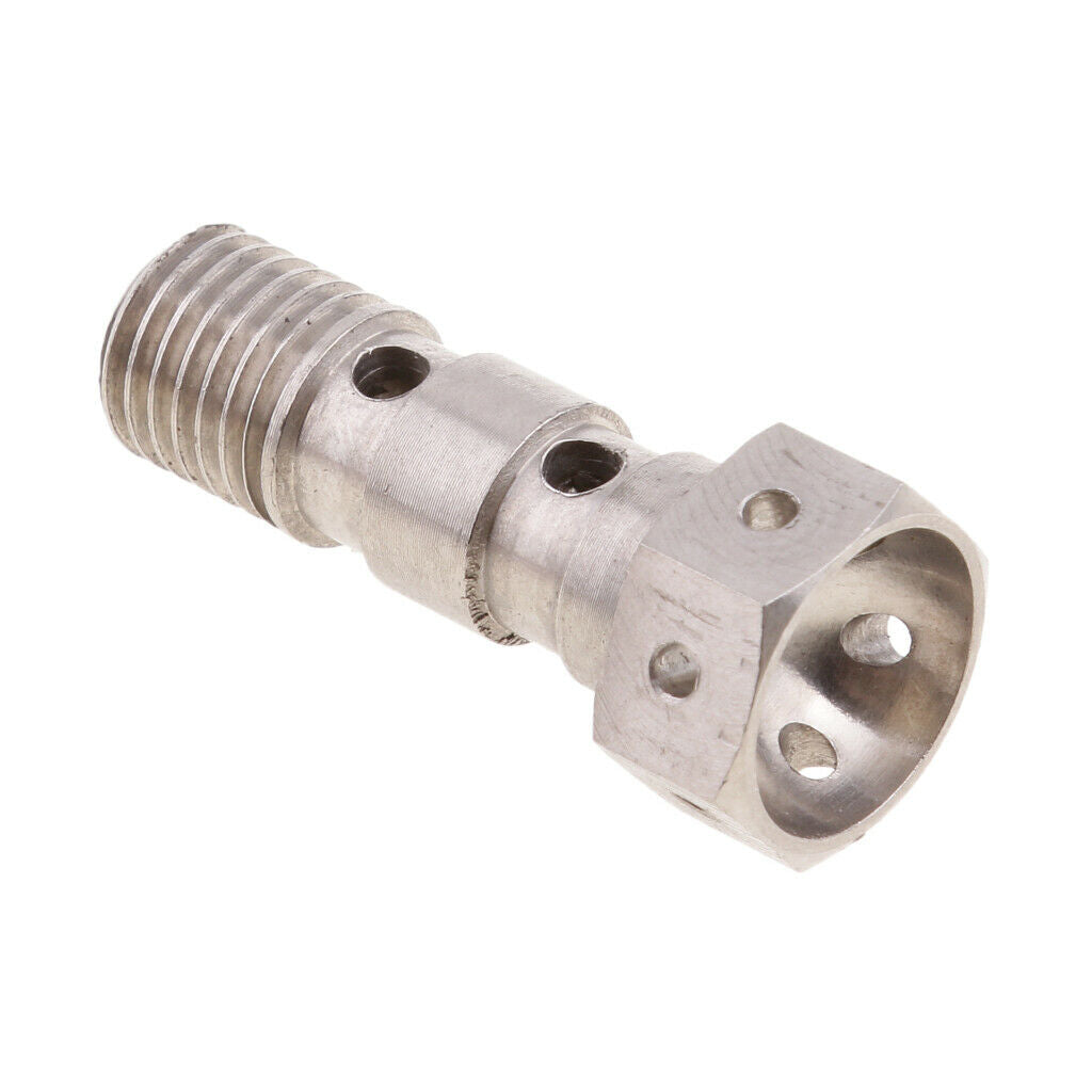 Titanium Double Banjo Bolt 10mm x Pitch 1.25 for Brembo Race Brake Dual Line