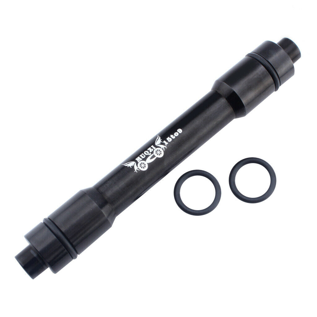 Bike Bicycle Front Hub Thru Axle 15mm to 9mm Quick Release Axis Seat Adaptor