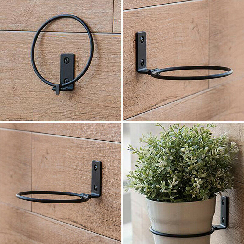 1PC Folding Flower Pot Trays Wall Mounted Wall Bracket Balcony Planter HolderDD
