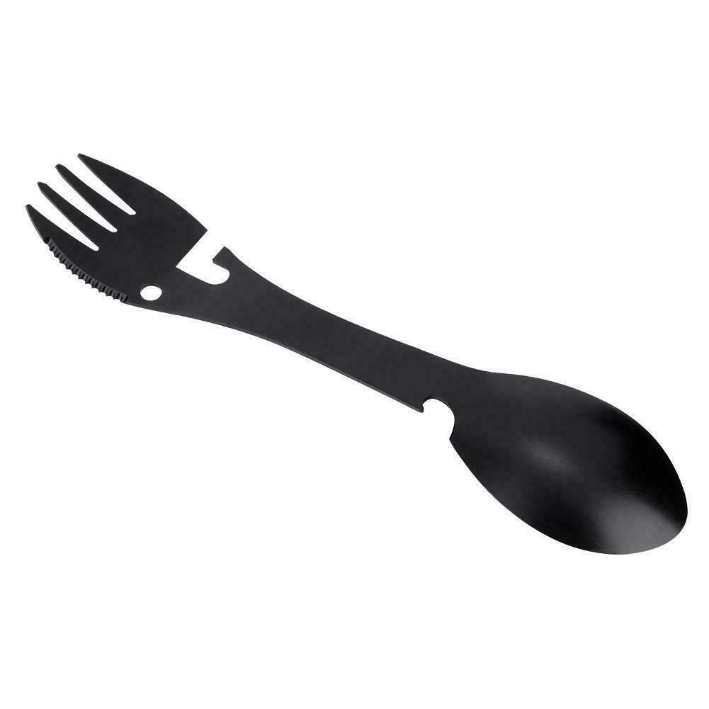 HOT Camping Multi-Tool Essential Eating Utensils Food Multi-function Mess Kit~
