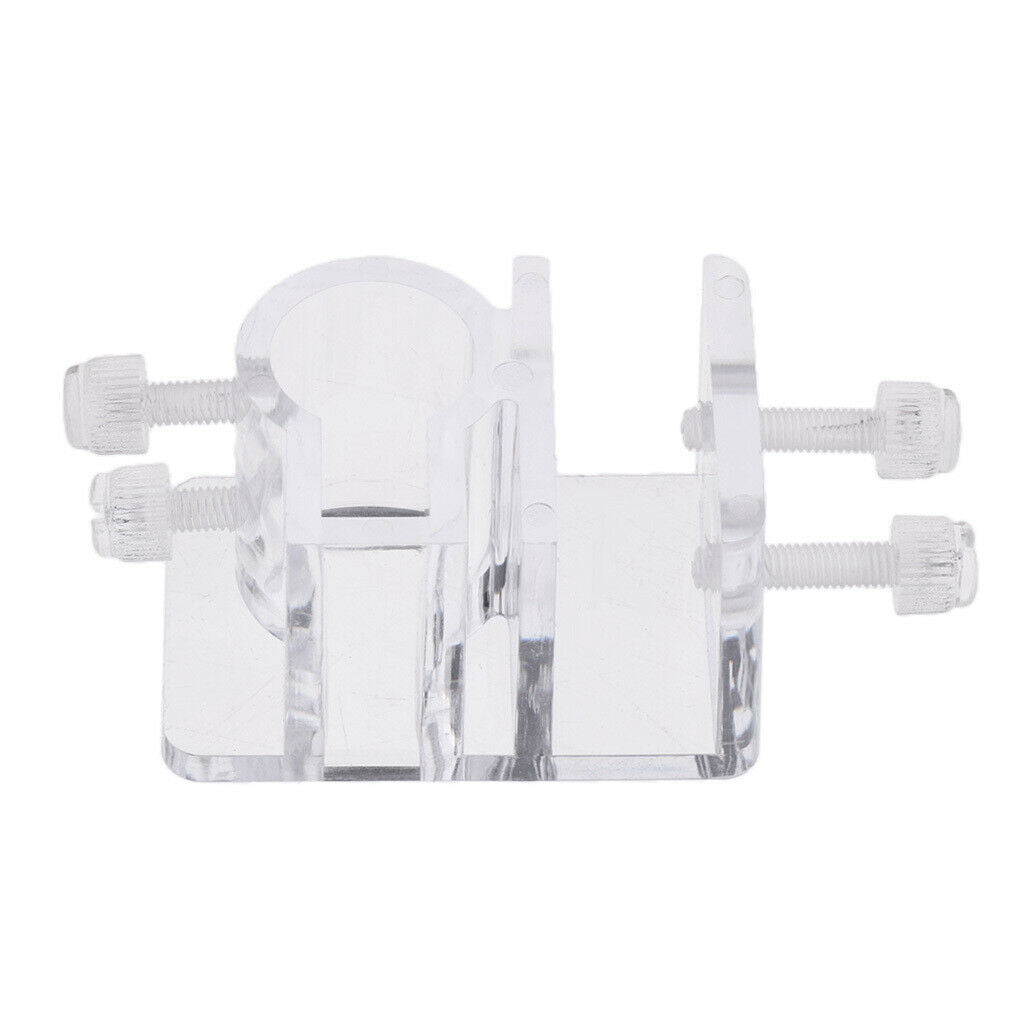 2 Pcs Acrylic Aquarium Tube Clamp for Dia 1" Water Pipe Easy to Install