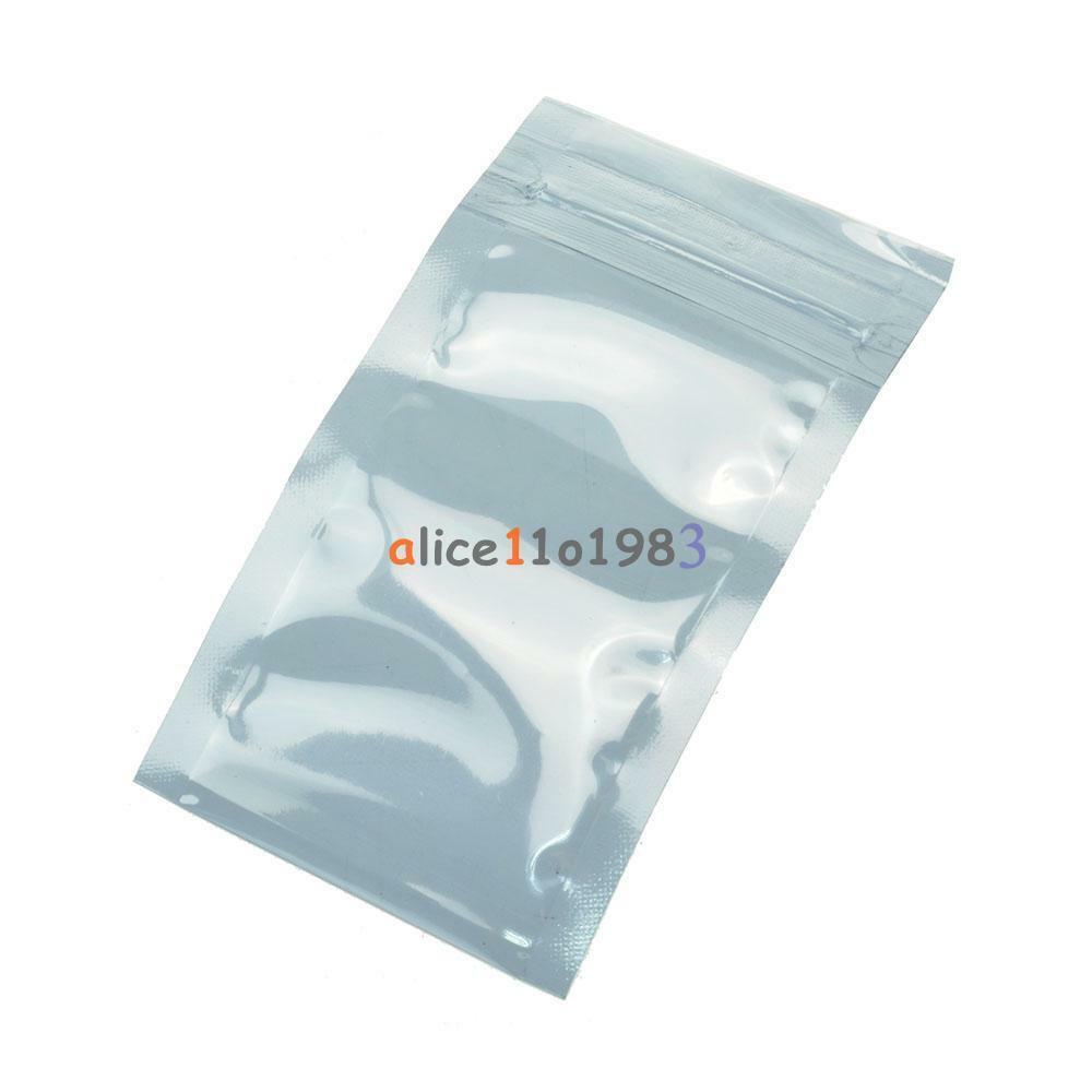 50PCS 50x90mm ESD Anti-Static Shielding ZIP LOCK Bags USABLE SIZE 40x70mm