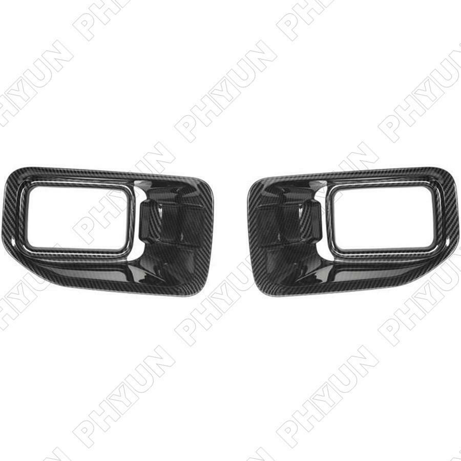 For 2015-20 Ford F150 Front Fog Light Lamp Cover Trim Kit Carbon Fiber Style 2X
