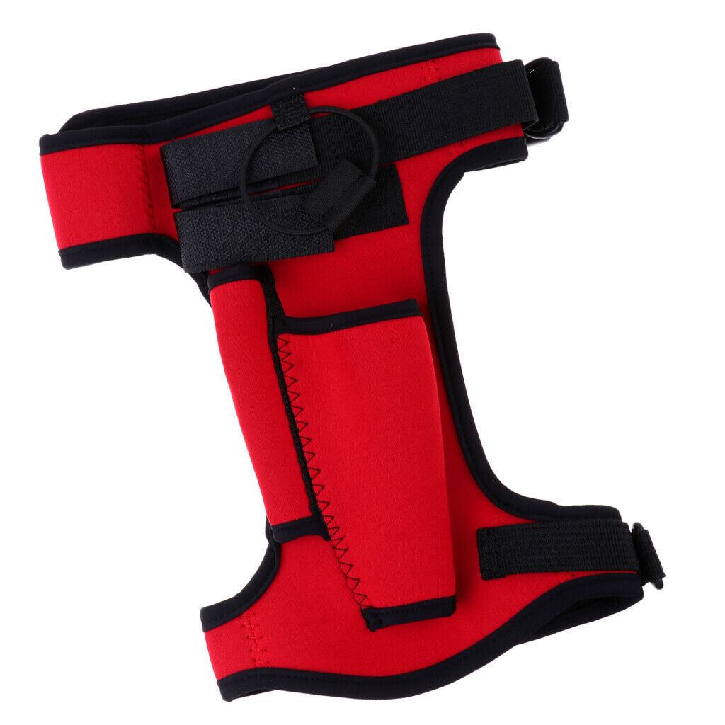 Pack of 2 Dive Sheath Thigh Holster for Snorkeling Gear Equipment Black+Red