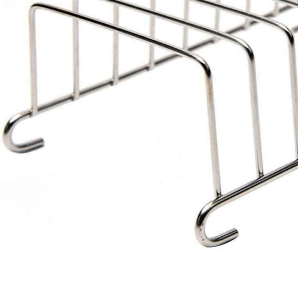 Plated 6 Slots Toast Bread Loaf Slice Serving Rack Holder Stand