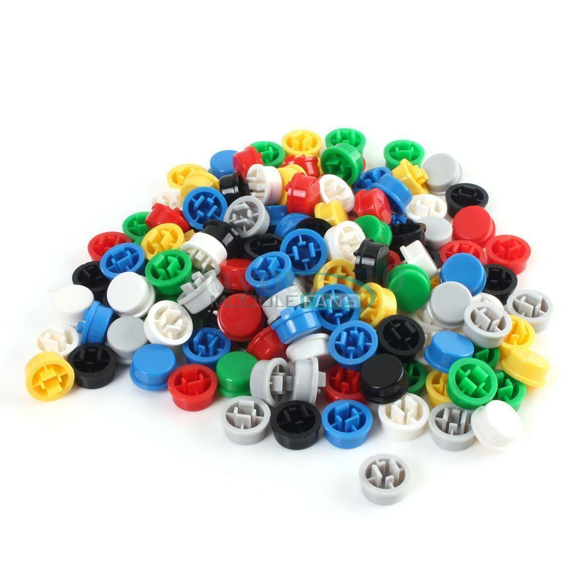 140PCS Round Tactile Button Cap Kits 9.58*5.1mm for 12*12*7.3mm Tact Switch MF