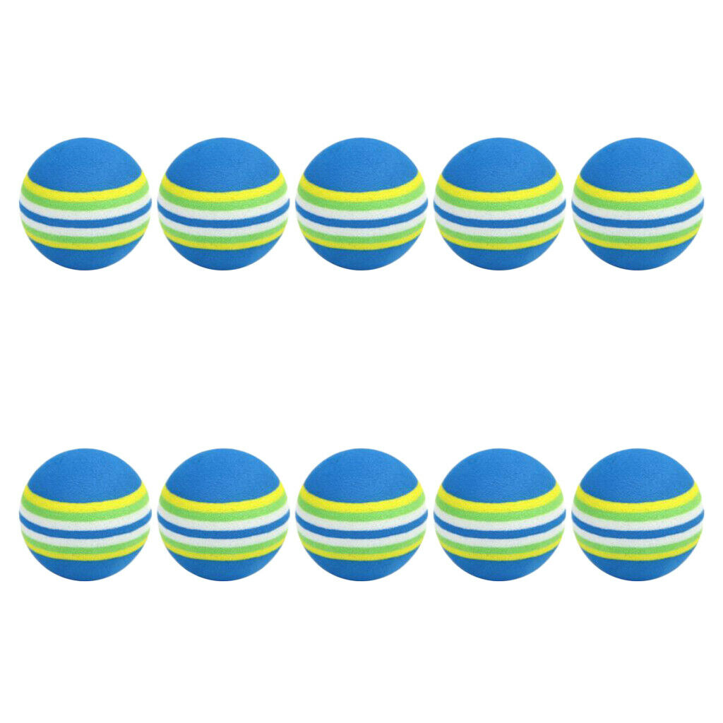 10Pcs EVA Foam Swing Elastic Golf Balls Sports Indoor Outdoor Training Aids