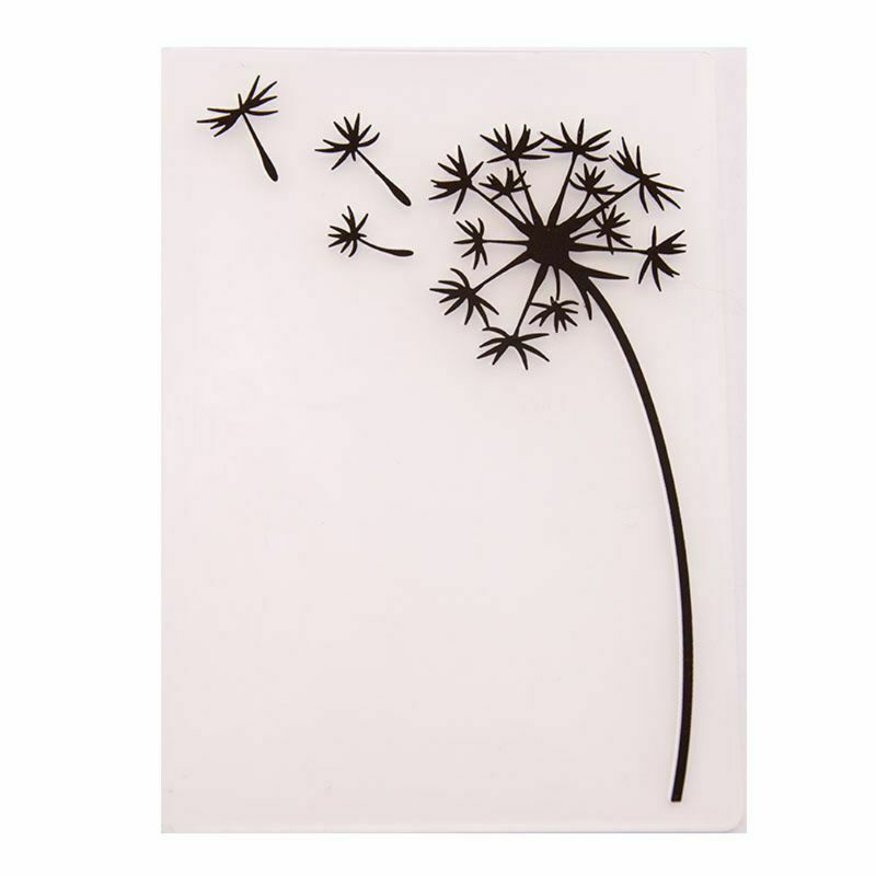 Dandelion Embossing Folder Template DIY Scrapbooking Card Making Album Decor