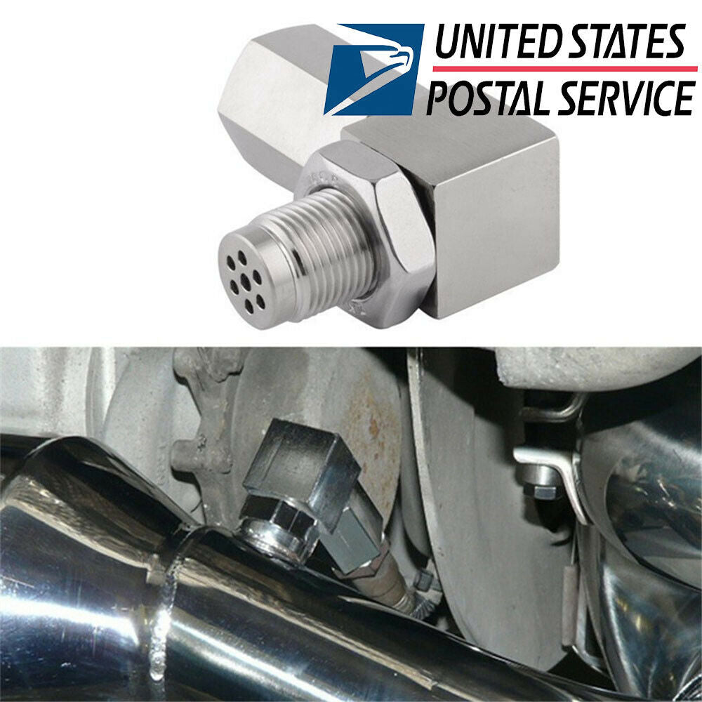 Universal Oxygen Sensor Extender 90 Degree 02 Bung Extension Catalytic Converter