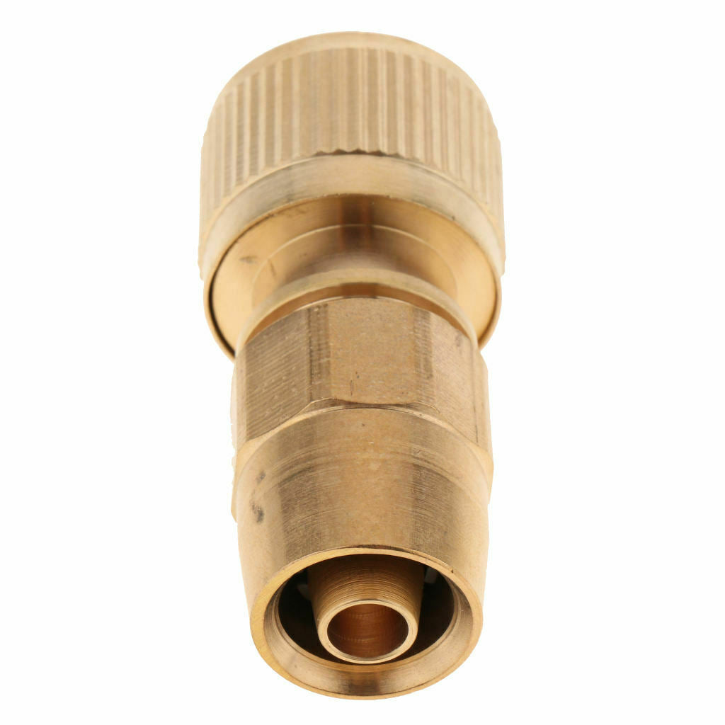 2 Pieces Brass Garden Hose Quick Connectors Water Hose Quick Connect Pipe