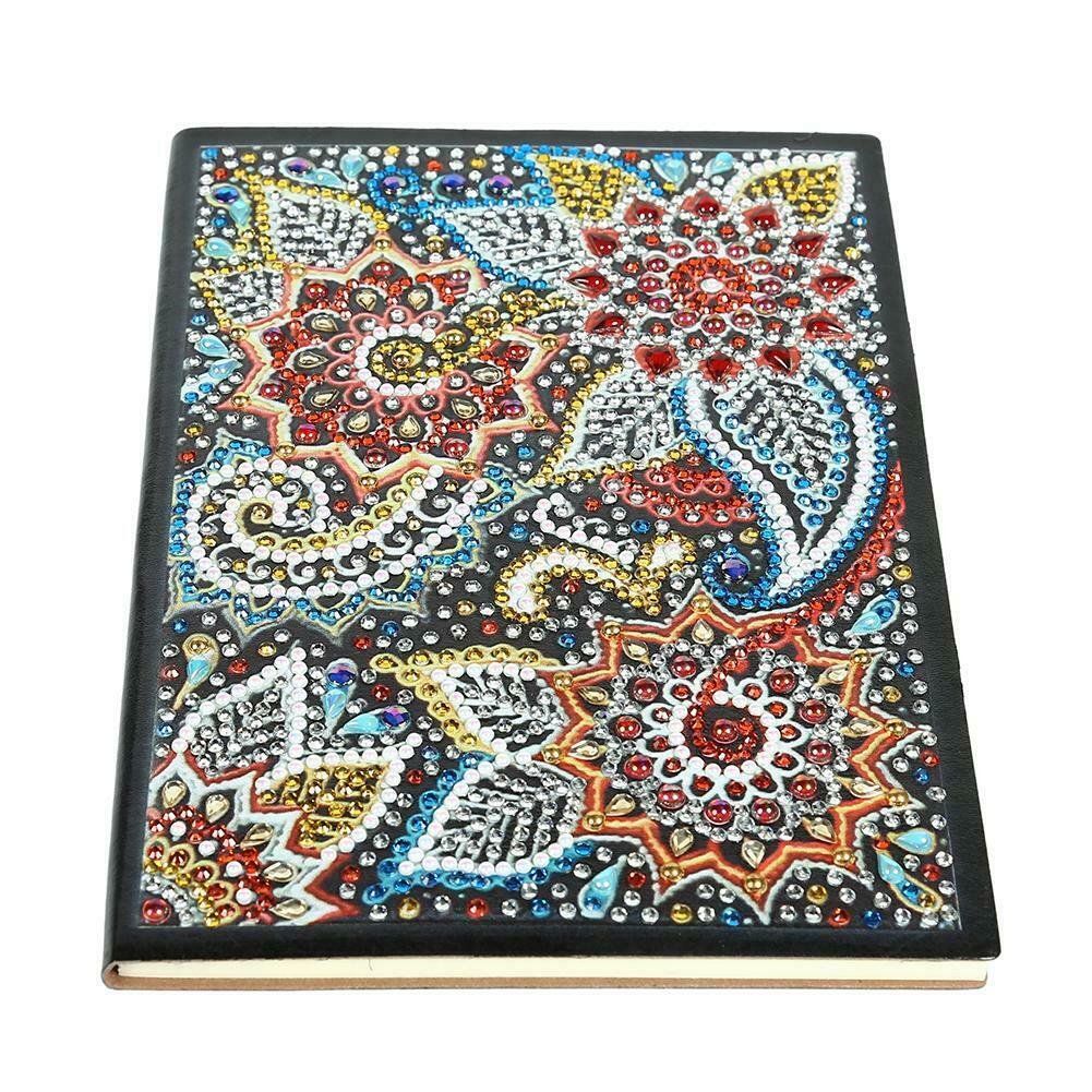 DIY Flower Special Shaped Diamond Painting 60 Pages A5 Notebook Diary Book @