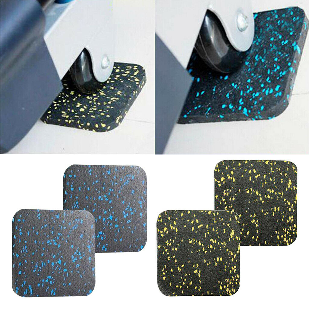 4Pcs Treadmill Sound Insulation Mat Anti-Slip Rubber Yoga Gym Exercise Mat