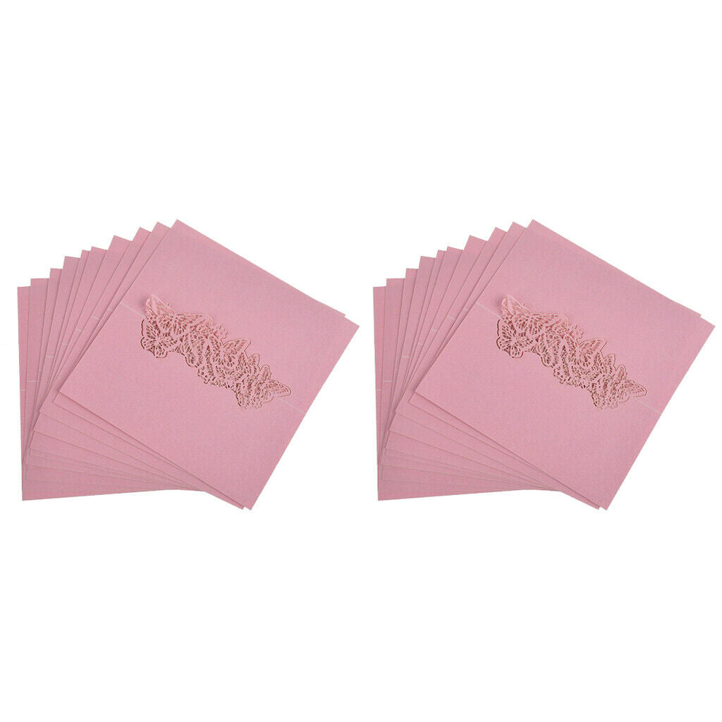 50 Butterflies Name Cut Out Place Cards Wedding Cards