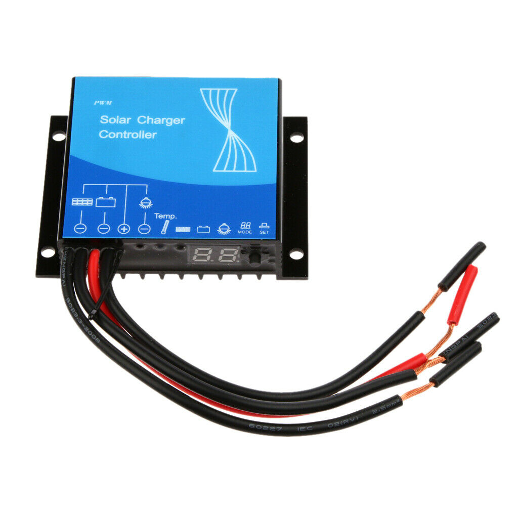 12V 24V 10A Waterproof Auto Solar Panel Battery Regulator Charger Controller