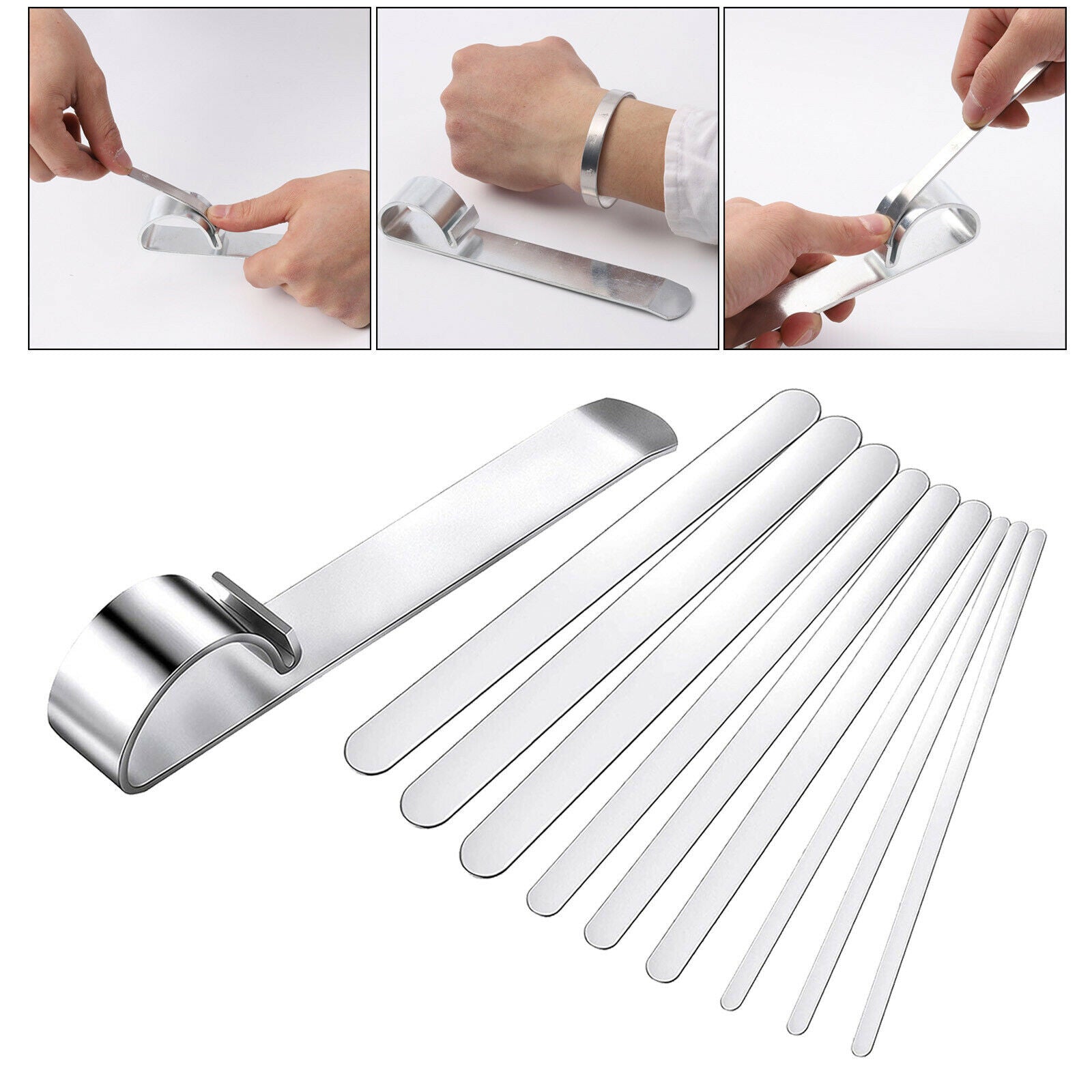10-in-1 Bracelet Blank Bangle w/Bending Bar DIY Bracelet Jewellery Making