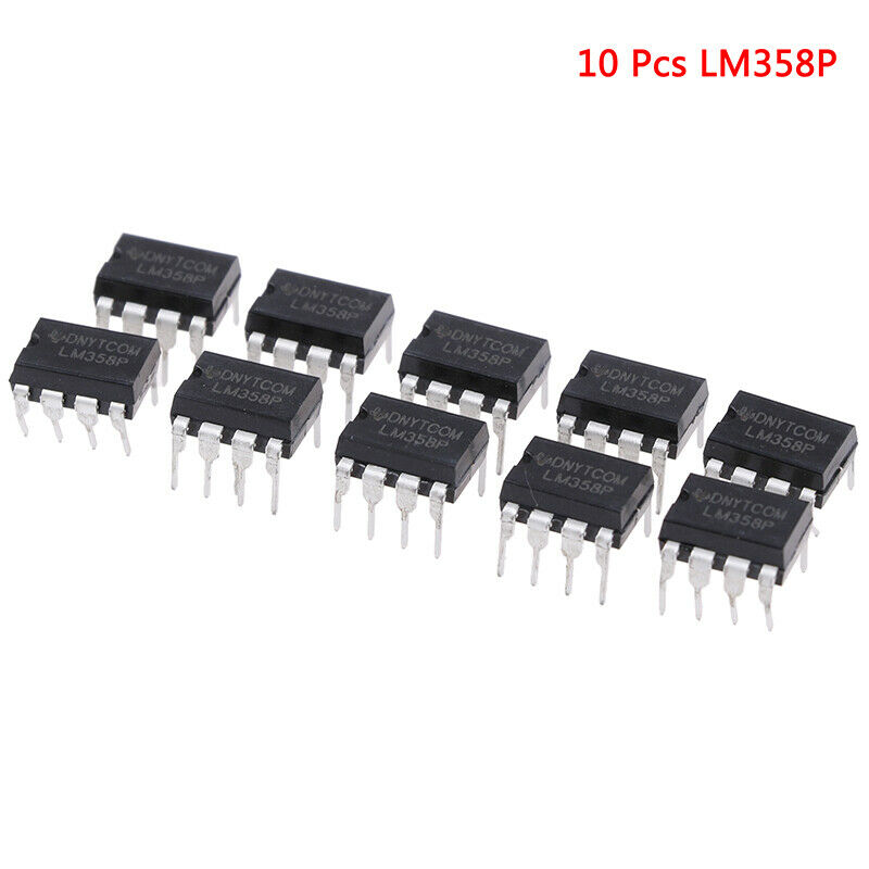 10 Pcs LM358P OPAMP DUAL 0-70DEG C 8-DIP*AUW Ad