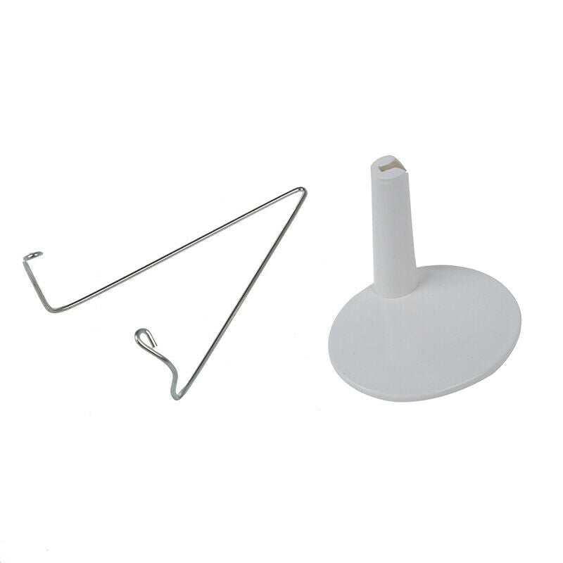 White Adjustable Dollstand 3.3 - 4.3 inches G5W1W1