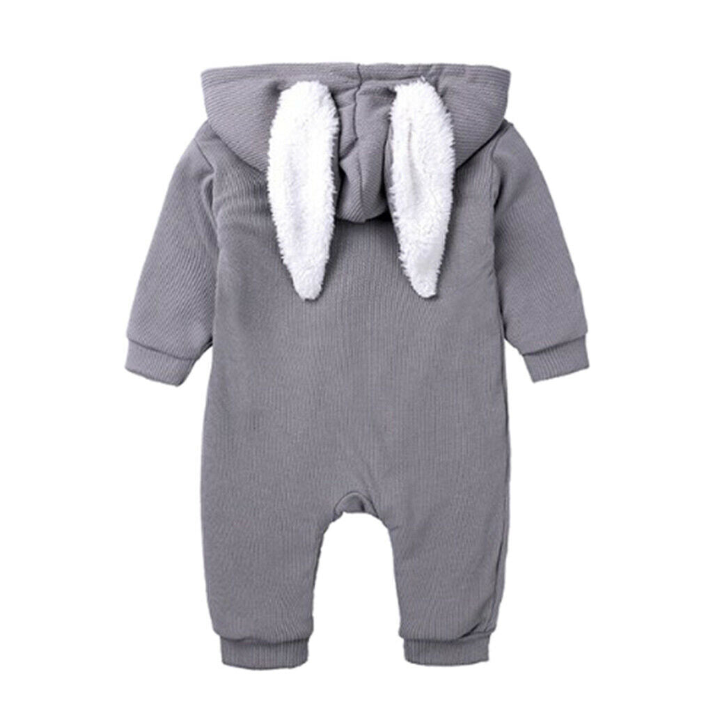 Newborn Infant Clothes Romper Jumpsuit for Baby Girl Boy Gray(3-6 Months)