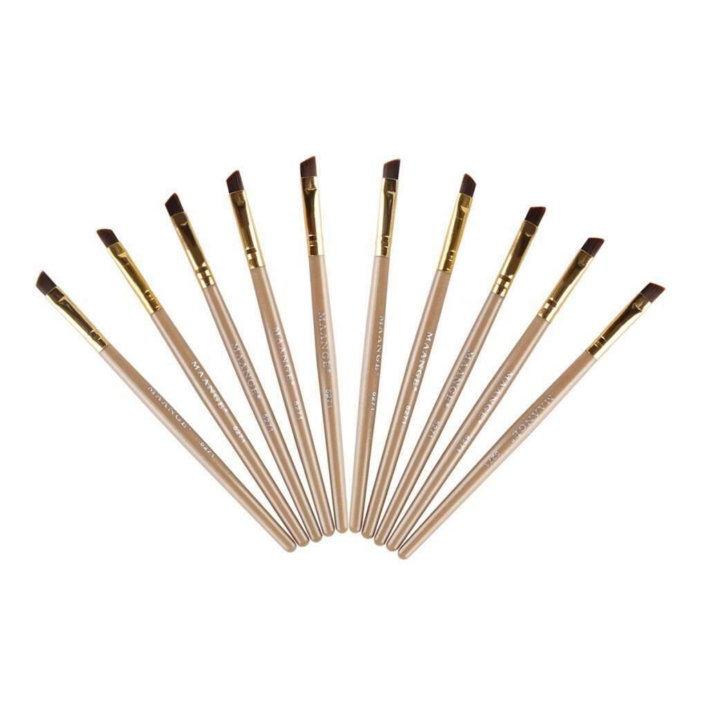 Professional Eyebrow Trimming Brush Plastic Handle Brow Makeup Liner Definer