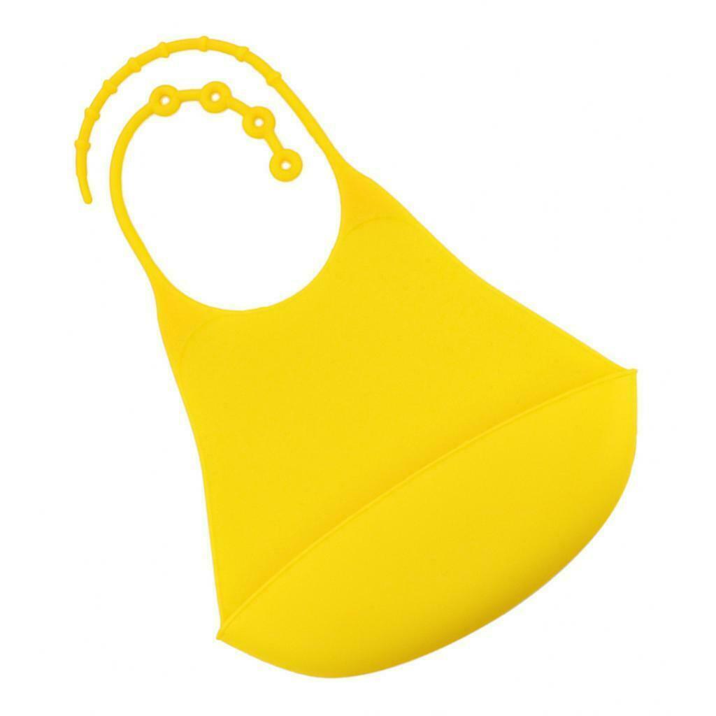 2 Pieces Kids Adults Silicone Bib Mealtime Clothing Protector Waterproof