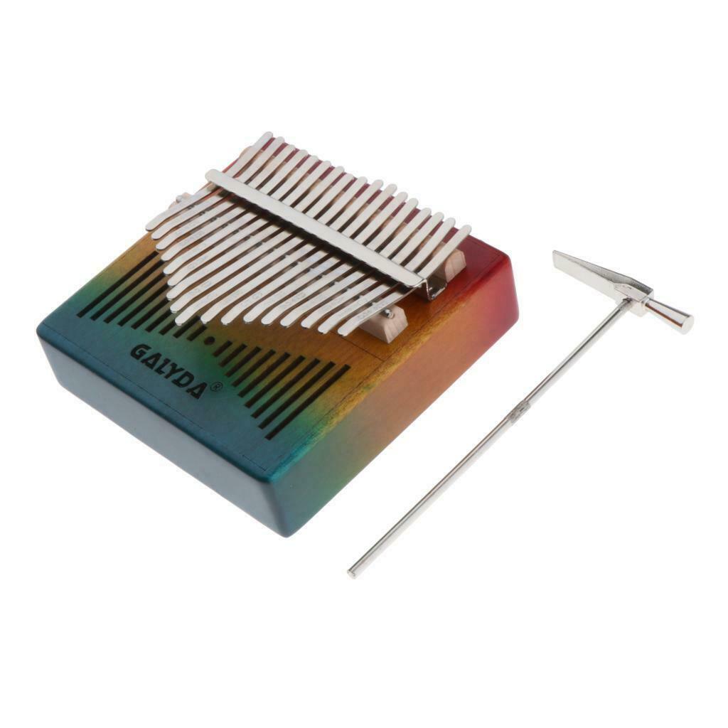 Portable Kalimba 17 Key Thumb Piano Wooden Mbira Gift for Music Lover w/ Bag