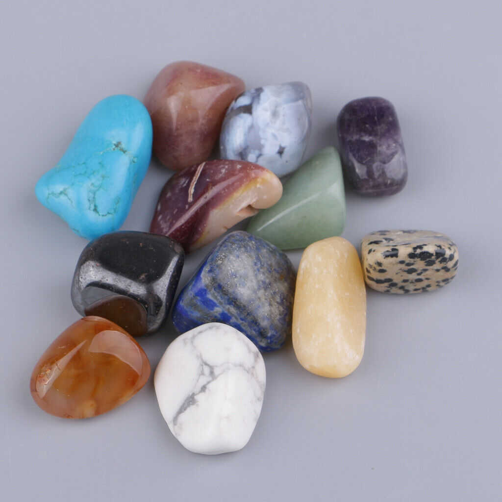 15x Crystal Gemstones for Terrarium Fish Tank Plant Potting Glass Container