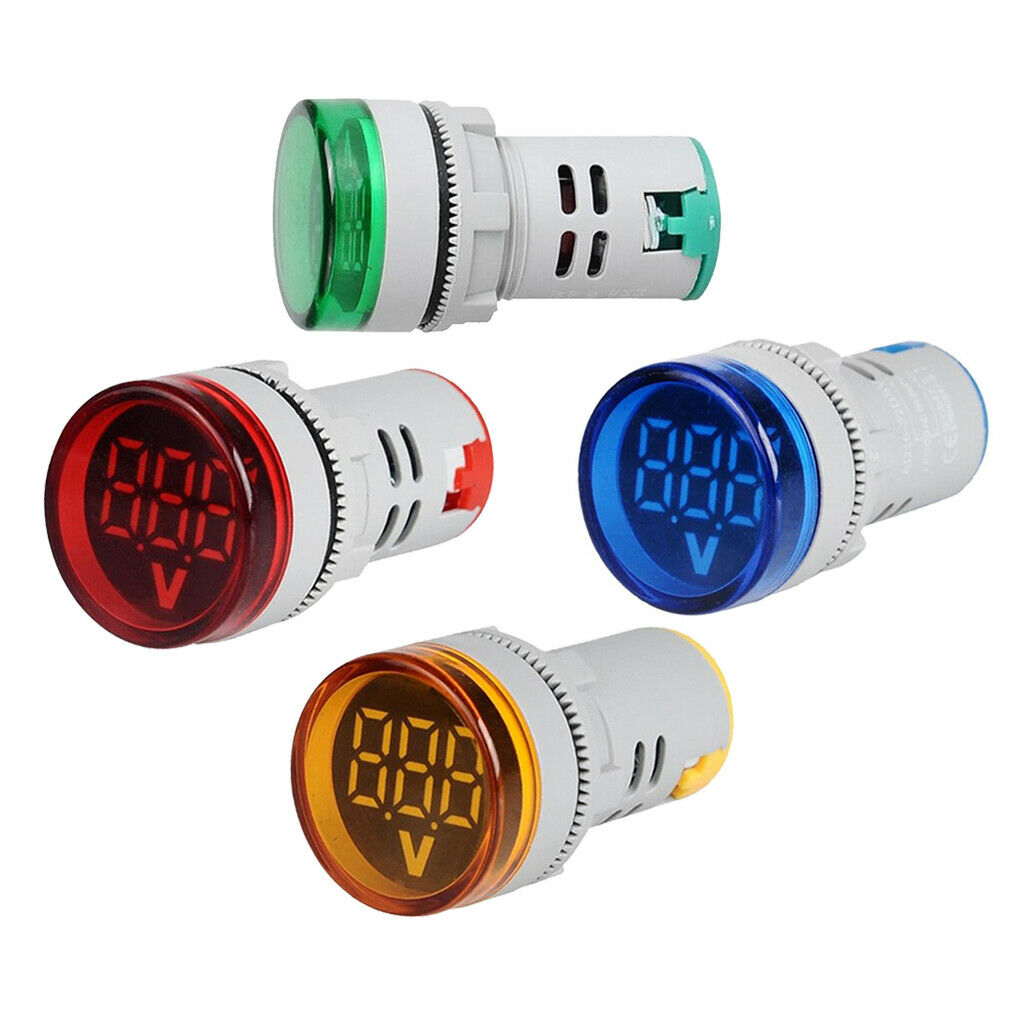 Lots 4 DIY Mini Multifunction Digital Voltage Tester Signal Light AC 12-500V