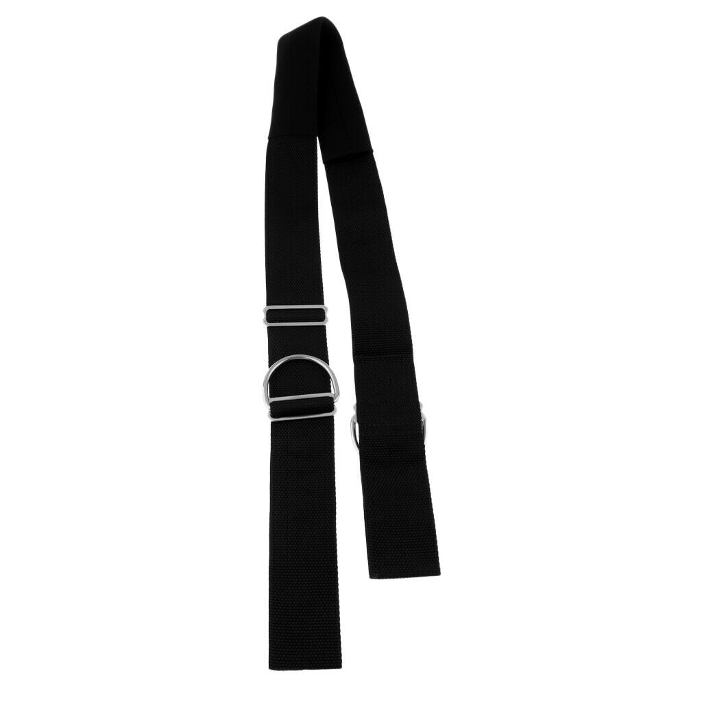 Dive Harness Adjustable Crotch Strap with D-rings for Technical Scuba Divers