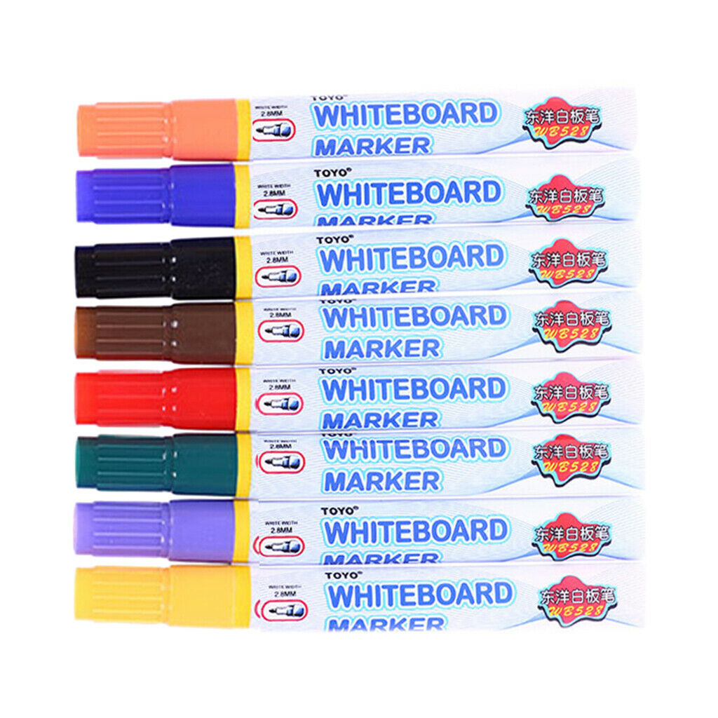 8x Whiteboard Marker Non Toxic Dry Erase Markers Sign Painting Stationery