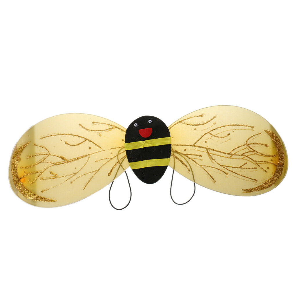 5 parts Bumble Bee honey girl kids fairy Halloween party costume dressing up