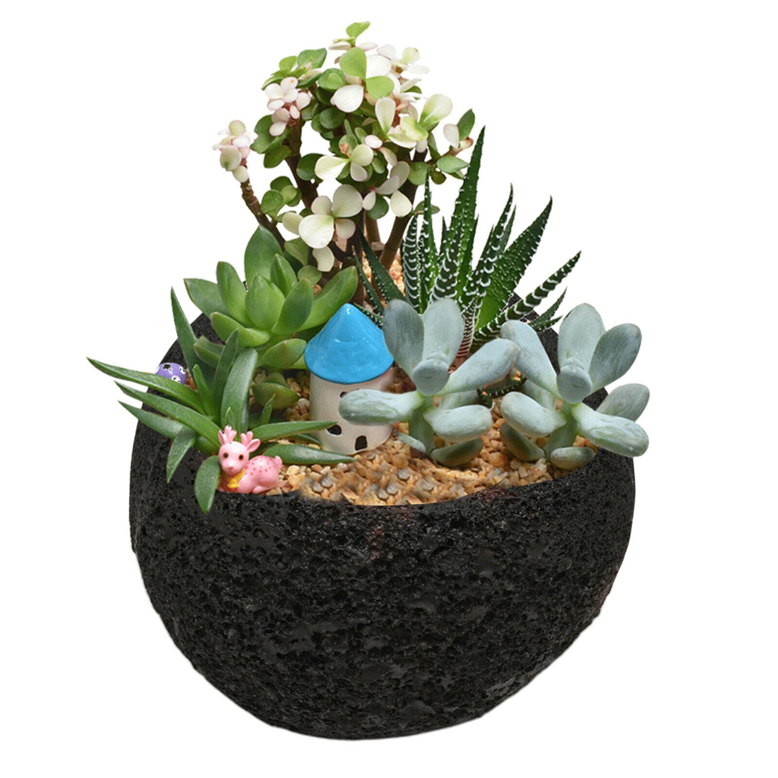 Flowerpot Mini Succulent Plants Planter Desktop Potted Holder Home Decor