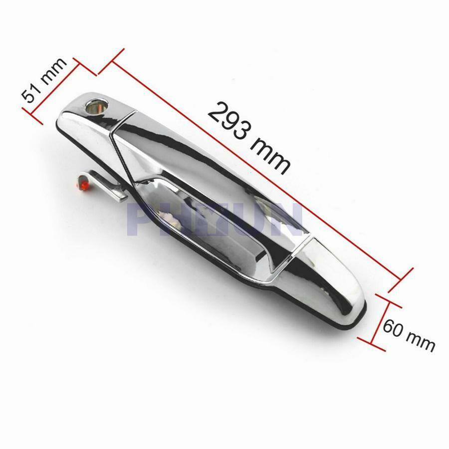 4pcs Chrome Car Outside Door Handle Front&Rear For 2007-2013 Chevy GMC Cadillac