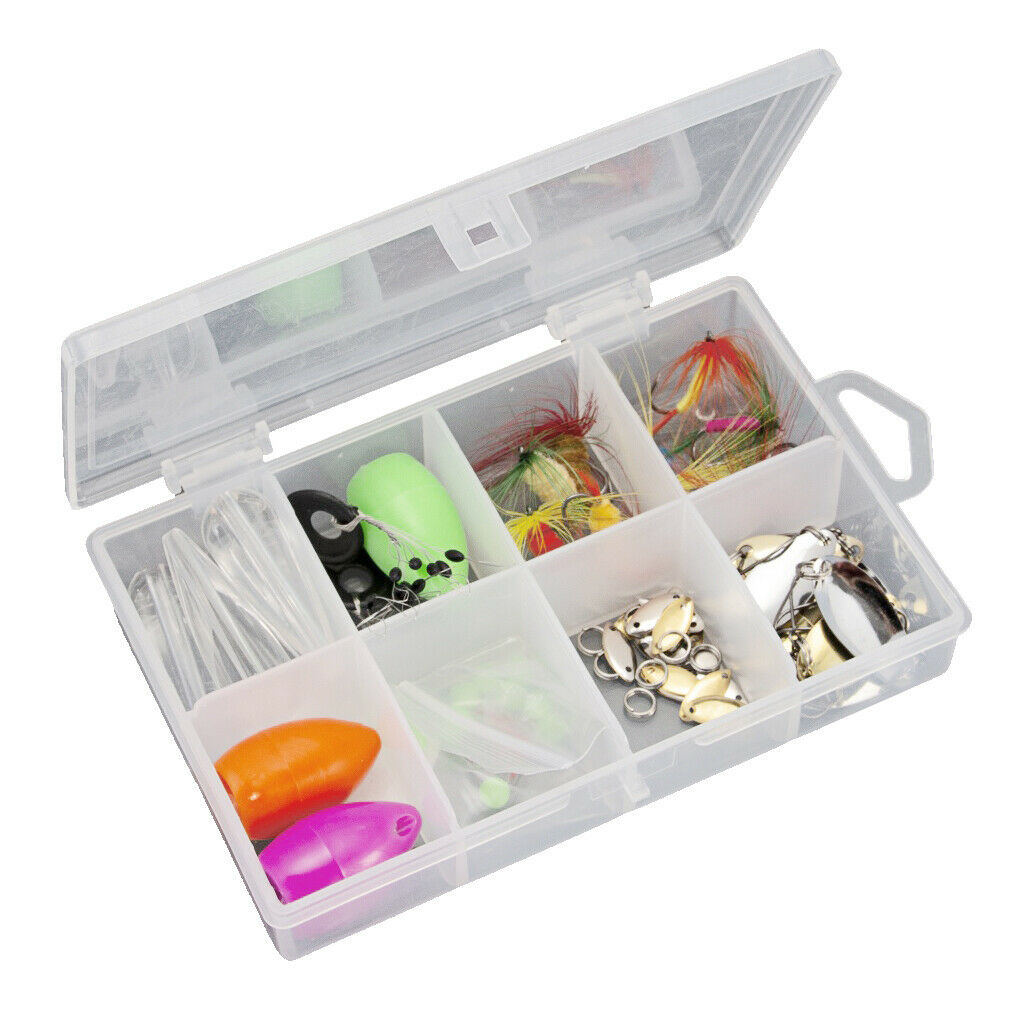 78pcs Fly Fishing Thrower Aid Assorted Fishing Lures Spinners with Box