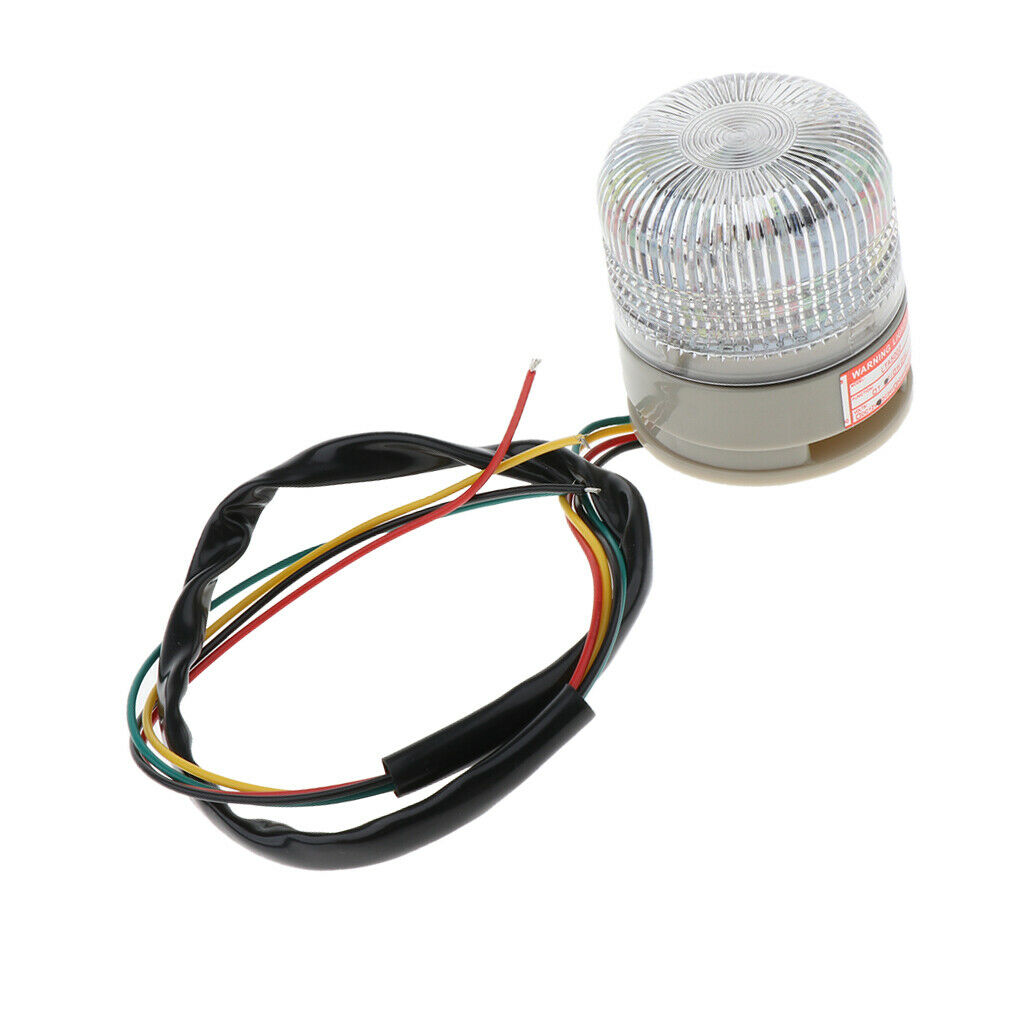 Rotating Tricolour LED Alarm Lamp Light Emergency Flashing Signal Alarm Lamp