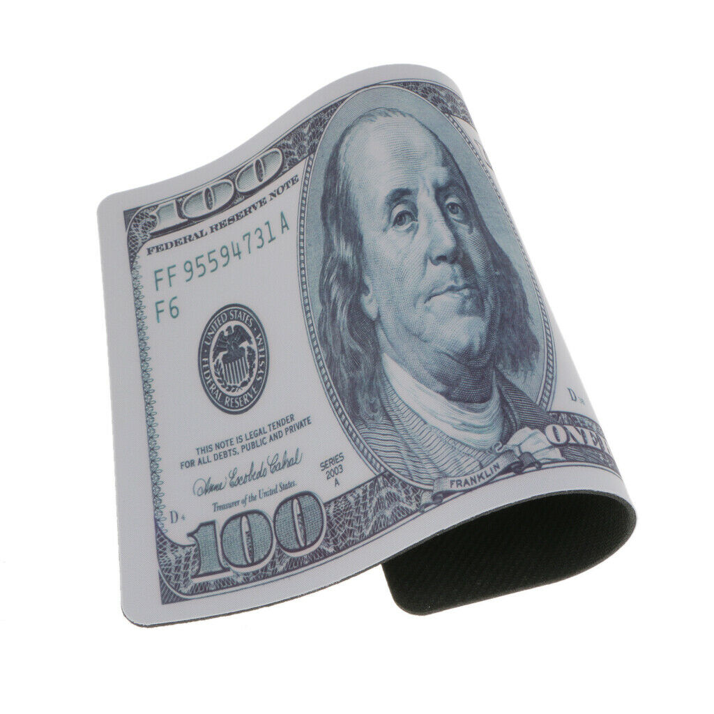 Non-Slip Game Mouse Pad Mat for Laptop Computer Keyboard Banknote1